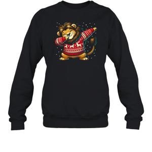 Christmas Lion Lover Animal King Jungle Themed Ugly Sweater Party Sweatshirt